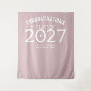 Class of 2027 Congratulations Bold Gradutation Tapestry