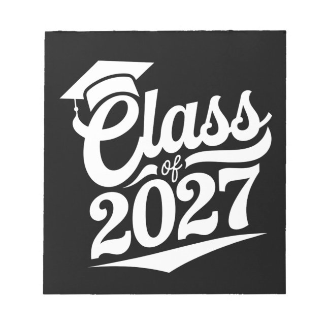 Class Of 2027 Graduation Graduate Notepad (Front)