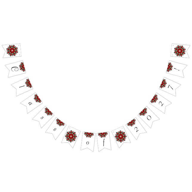 Class of 2027! Mandala in red Bunting (All)