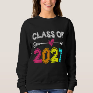 Class Of 2027 Senior 2027 Grow With Me School Grad Sweatshirt