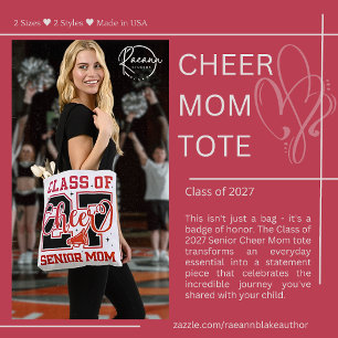 Class of 2027 Senior Cheer Mum Tote Bag