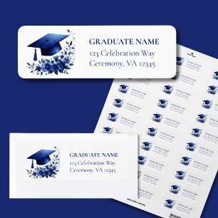 Class of 2027Blue Graduate Return Address Labels