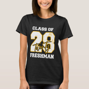 Class of 2028 Freshman High School Back To School T-Shirt