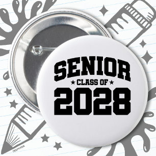 Class of 2028 High School Graduation Senior 2028 6 Cm Round Badge
