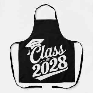 Class Of 2028 Proud Graduate Graduation Apron