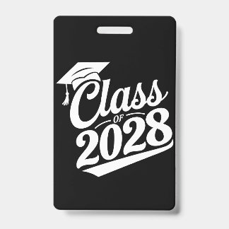 Class Of 2028 Proud Graduate Graduation ID Badge