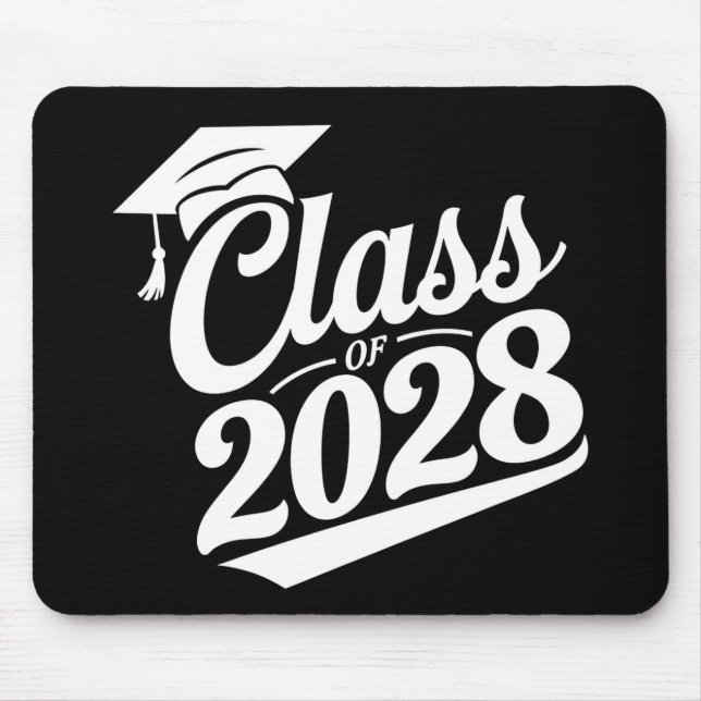 Class Of 2028 Proud Graduate Graduation Mouse Mat (Front)