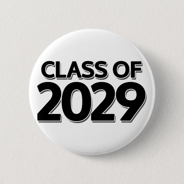 Class of 2029 6 cm round badge (Front)
