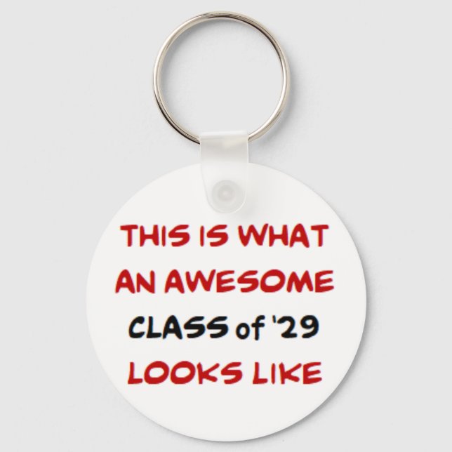 class of 2029, awesome key ring (Front)