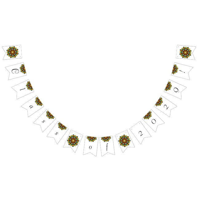 Class of 2029! Mandala in yellow & tan Bunting (All)