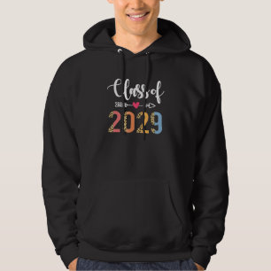 Class Of 2029 Senior Graduation Boys Girls Gradua Hoodie