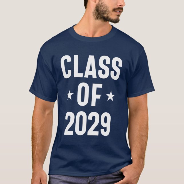Class of 2029 - Senior Graduation School T-Shirt (Front)