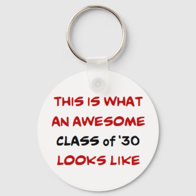 class of 2030, awesome key ring (Front)