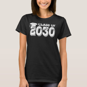 Class Of 2030 Grow With Me Graduation First Day Of T-Shirt