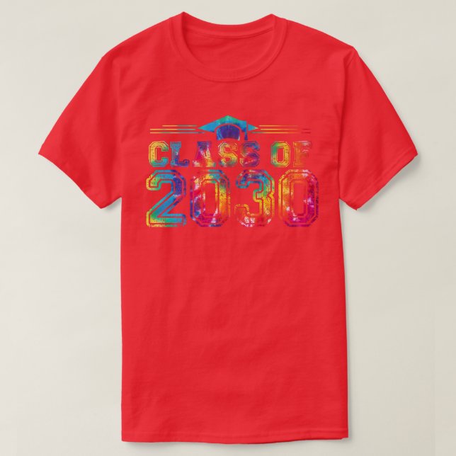 Class Of 2030 Grow With Me Happy First Day Of Scho T-Shirt (Design Front)