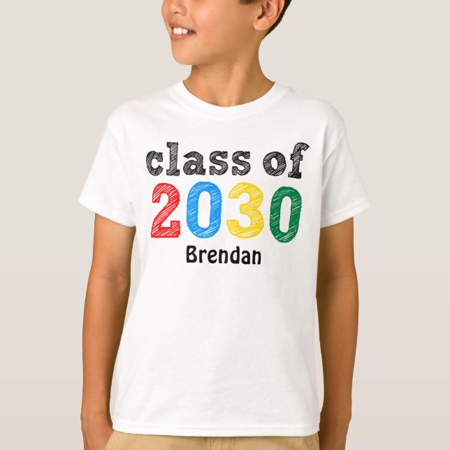 Class of 2030 Personalised T-Shirt (Front)