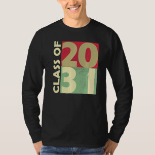 Class Of 2031 First Day Of School Grow With Me Boy T-Shirt