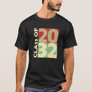 Class Of 2032 First Day Of School Grow With Me Boy T-Shirt