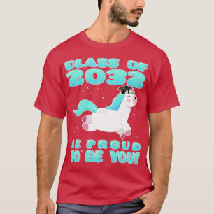 Class of 2032 Grow With Me Magical Unicorn Gift TS T-Shirt