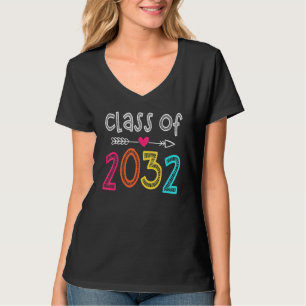 Class Of 2032 Pre K Graduate Preschool Graduation  T-Shirt