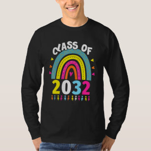 Class Of 2032 Senior 2032 Grow With Me Graduation T-Shirt