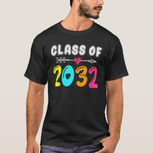 Class Of 2032 Senior Graduate Cute 2nd Grade Gradu T-Shirt