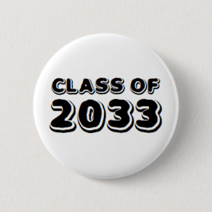 class of 2033 6 cm round badge