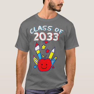 Class Of 2033 Back To School Kindergarten First Da T-Shirt