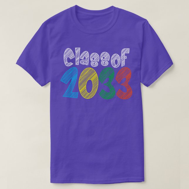 Class Of 2033 Kindergarten Graduation Gifts  T-Shirt (Design Front)