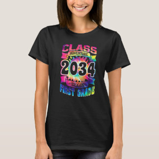Class of 2034 Adventure Begin Teacher Kids 1st Gra T-Shirt