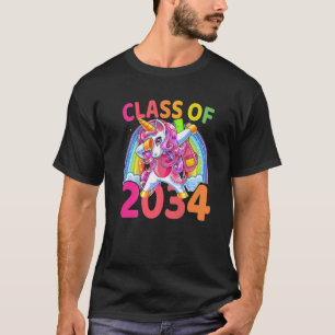Class Of 2034 Dapping Unicorn Kindergarten Back To T-Shirt