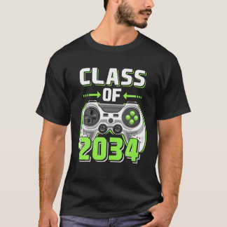 Class Of 2034 Gaming Grow With Me Graduation Tee