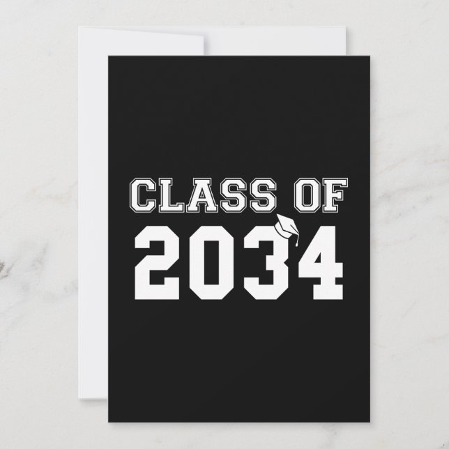 class of 2034 invitation (Front)