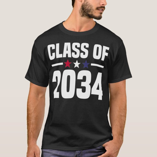 Class of 2034 Kindergarten Grow With Me Future Gra T-Shirt (Front)