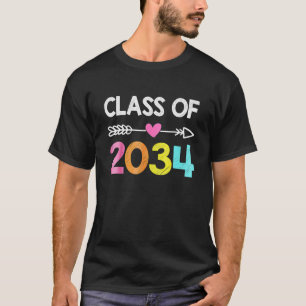 Class Of 2034 Pre-K Graduate Preschool Graduation T-Shirt