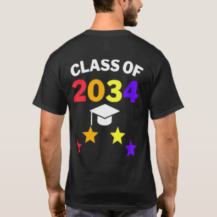 Class Of 2034 Pre K Graduate Preschool Graduation T-Shirt