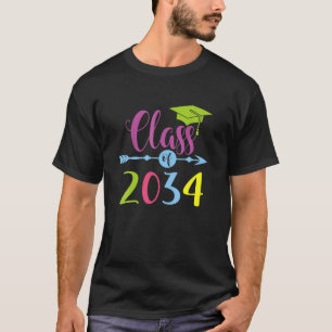 Class Of 2034 Pre-K Graduate Preschool Graduation T-Shirt