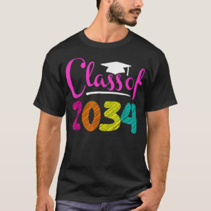 Class Of 2034 PreK Graduate Preschool Graduation T-Shirt
