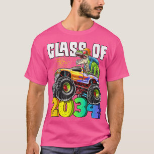 Class Of 2034 T Rex Dinosaur Monster Truck Kinderg T-Shirt