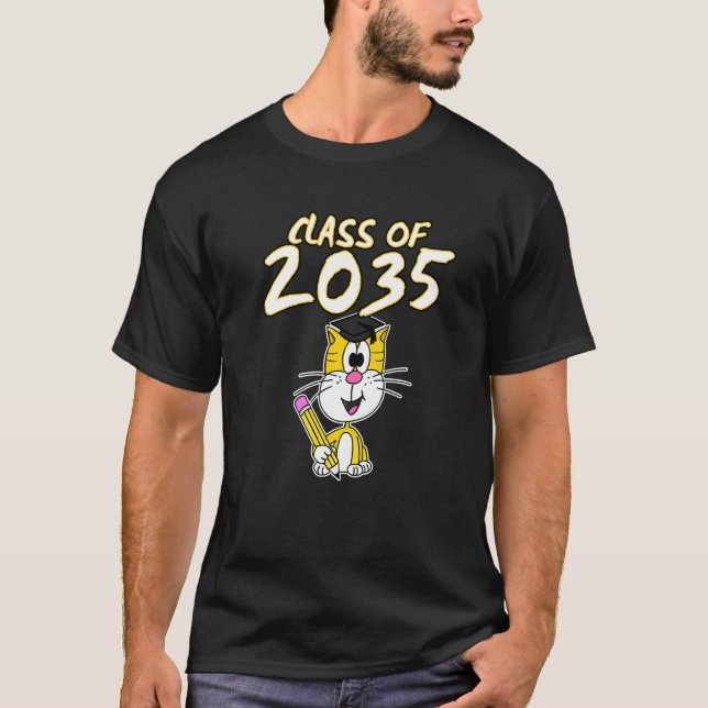 Class Of 2035 Cat  1 T-Shirt (Front)