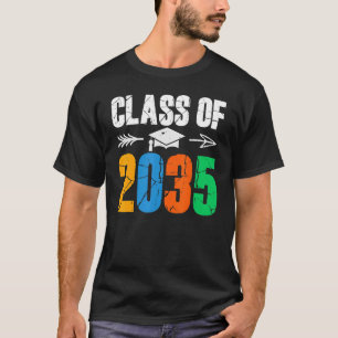 Class of 2035 First Day of School Graduation T-Shirt