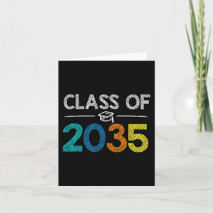 Class Of 2035 First Day Of School Graduation Teach Card