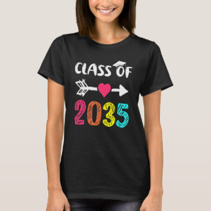 Class Of 2035 First Day Of School Grow With Me Gra T-Shirt