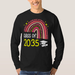 Class Of 2035 Graduation Graduate Rainbow T-Shirt