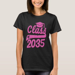 Class Of 2035 Graduation Grow With Me Kindergarten T-Shirt