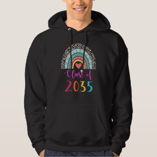 Class Of 2035 Graduation Grow With Me On Back Pre Hoodie