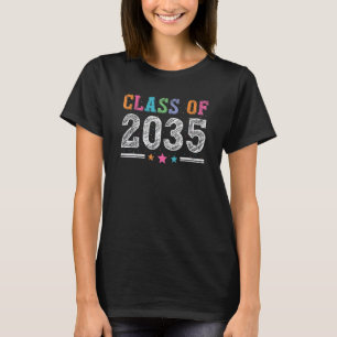 Class Of 2035 Grow With Me First Day School Gradua T-Shirt