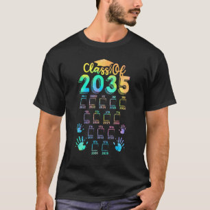 Class Of 2035 Grow With Me Graduation First Day Of T-Shirt