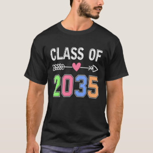 Class Of 2035 Grow With Me Graduation First Day Of T-Shirt