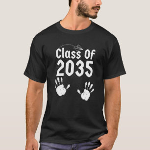 Class Of 2035 Grow With Me Handprint Kindergarten  T-Shirt